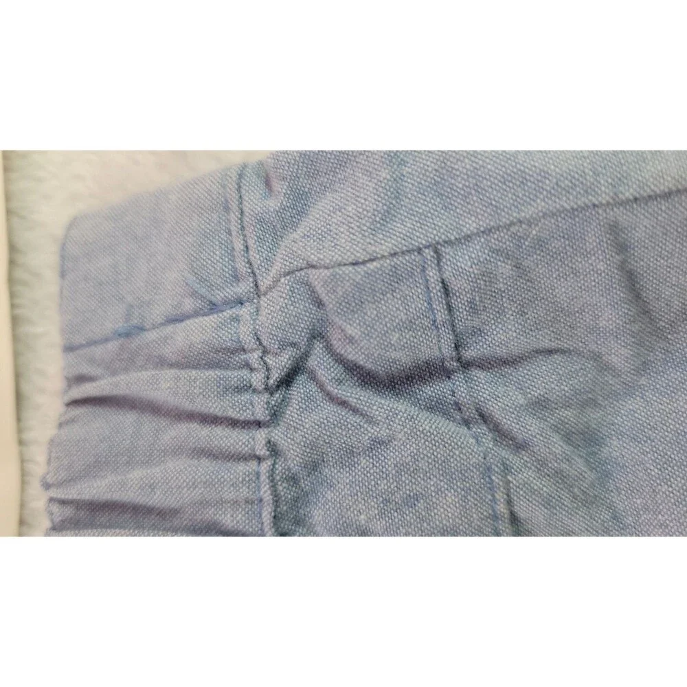 Gymboree 5T Girls Light Blue Denim Look Shorts Pink Strawberries NWT Read Desc